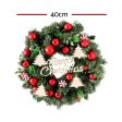 Jingle Jollys Christmas Wreath 40CM Xmas Garland Baubles Ornaments Party Decor For Cheap