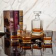 Square Whiskey Decanter Bottle Set | Novare Whiskey Glasses For Sale