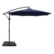 Instahut 3m Umbrella w Base Outdoor Cantilever Beach Garden Patio Parasol Navy Online