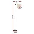 Artiss Floor Lamp LED Light Stand Modern Home Living Room Office Reading White Sale