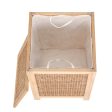 Artiss Laundry Hamper Bathroom Storage Cabinet Wooden Organiser Bag Clothes For Sale