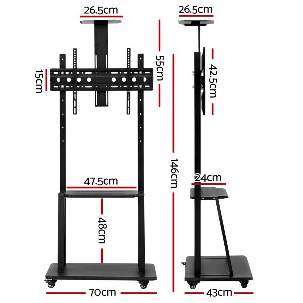 Artiss Mobile TV Stand for 32 -75  TVs For Sale