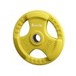 Everfit Weight Plates Standard 20kg Dumbbell Barbell Plate Weight Lifting Home Gym Yellow Cheap