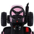 Rigo Kids Electric Ride On Car Tractor Toy Cars 12V Pink on Sale