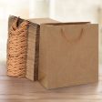 100pcs Bulk Kraft Paper Bags Pack Brown Shopping Retail Gift Bags Reusable Brown Hot on Sale