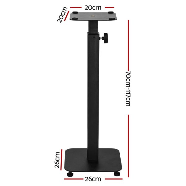 Alpha Speaker Stand 70-117cm Adjustable Height 2pcs Online Hot Sale