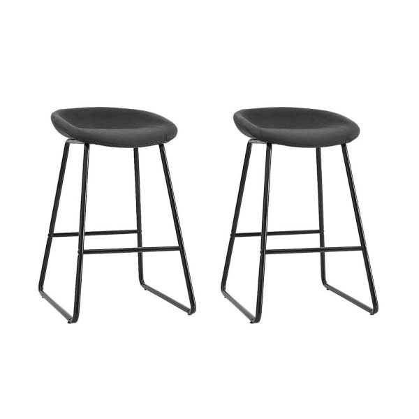 Artiss 2x Bar Stools Kitchen Dining Chairs Counter Stool PU Leather Metal Online