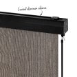 Instahut Outdoor Blinds Light Filtering Roll Down Awning Shade 3X2.5M Brown on Sale