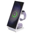 CHOETECH T608-F 15W 4-in-1 Wireless Charger Stand for iWatch and Samsung Watch on Sale