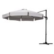 Instahut 3m Outdoor Umbrella Cantilever 360 Degree Tilt Beach Roma Grey Hot on Sale