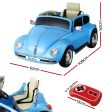 Kids Ride On Car | Licensed Volkswagen Beetle | Electric Toys | Horn Remote | 6V | Blue Supply