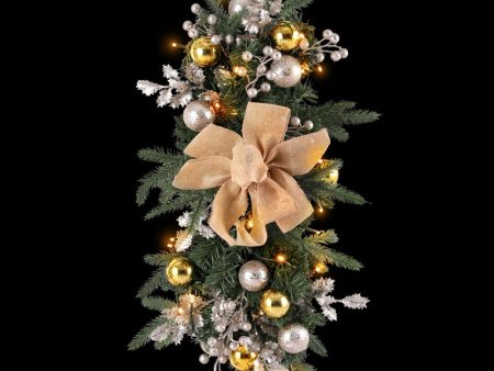 Jingle Jollys Hanging Christmas Garland 45cm Staircase Door Party Decor For Cheap