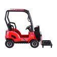 Rigo Kids Electric Ride On Car Forklift Loader Toys Cars Horn Remote 12V Red on Sale