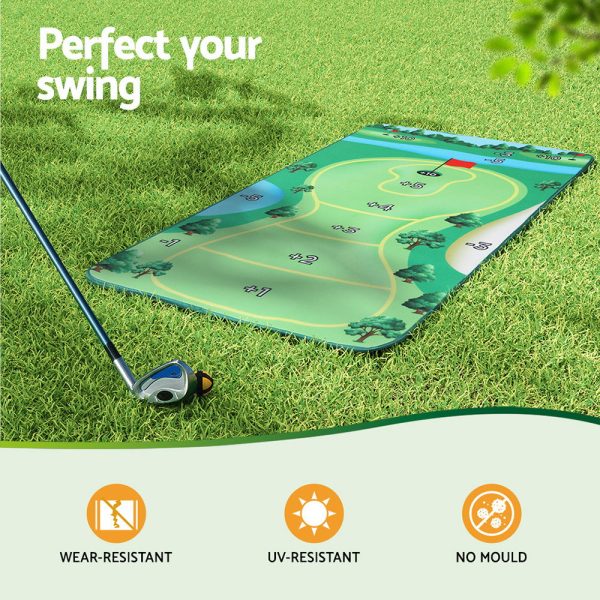 Everfit Golf Chipping Game Mat Indoor Outdoor PracticeÂ Training Aid Set Sale