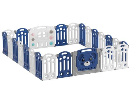 Keezi Kids Baby Playpen 24 Panels Safety Gate Toddler Fence Barrier Play Game Fashion