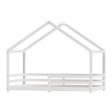 Artiss Bed Frame Wooden Kids Single House Frame White AMOS Fashion