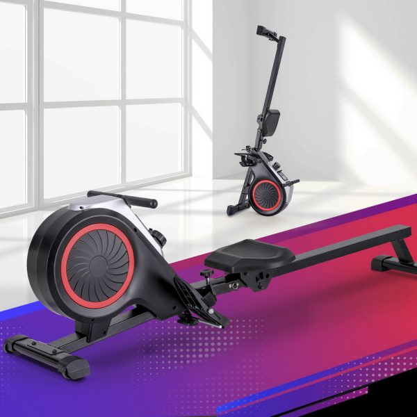 Everfit Rowing Machine 16 Levels Foldable Magnetic Rower Gym Cardio Workout on Sale