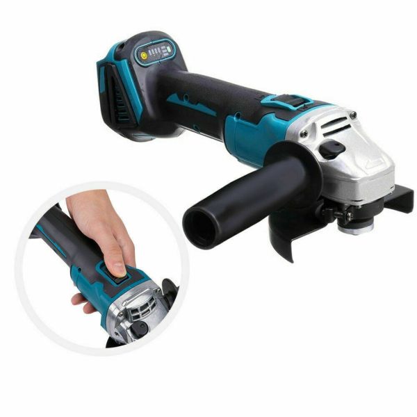 Brushless Cordless Angle Grinder With 2x Li-ion Battery Charger - 125mm Combo Kit For Sale