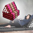 Large Thai Triangle Pillow THREE FOLDS Pink Supply