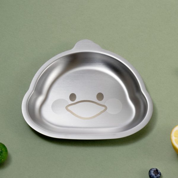 Kylin 304 Stainless Steel Duck Dinner Plate 15.8*17.7cm | Unique Duck-Shaped Plate Supply