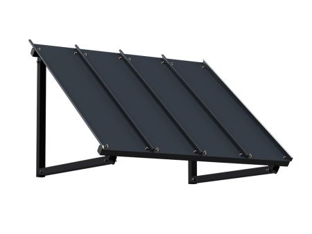 Instahut Window Door Awning Canopy 1mx1.2m Black Metal Frame Discount