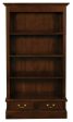 Tasmania 2 Drawer Bookcase (Mahogany) Discount