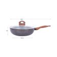 Justcook 30cm JSHS-IH4930C-1 Marble Wok Stirfry Pan | Marble-Coated Wok Stirfry Pan (30cm) Online now