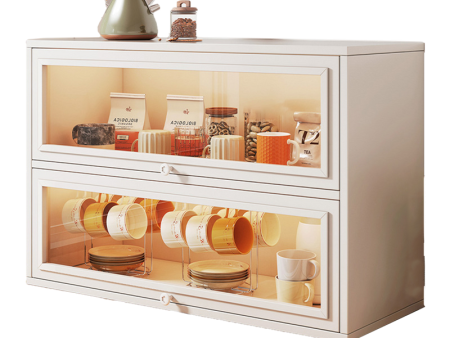 Acrylic Kitchen Cup Storage Cabinet | Tabletop Tea Cup Organizer Online Sale