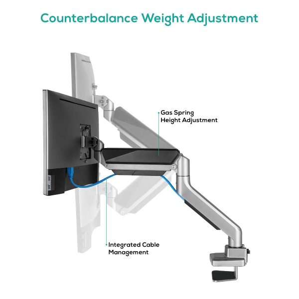 activiva Heavy Duty Single Monitor Gas Spring Arm Fashion