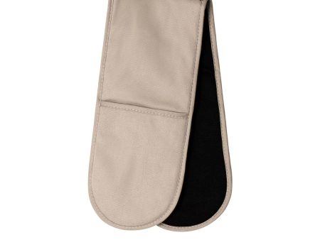 Sandstone & Black Cotton Double Oven Mitt Glove | J Elliot Home Selby Sale