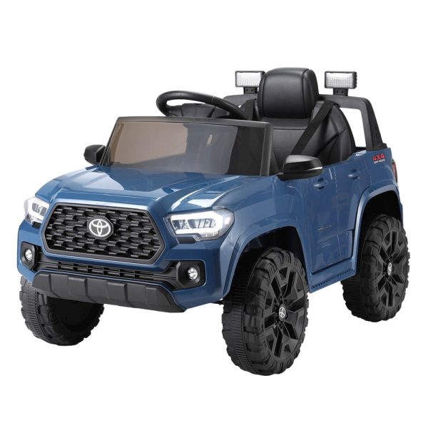 Kids Electric Ride On Car Toyota Tacoma Off Road Jeep Toy Cars Remote 12V Blue Supply