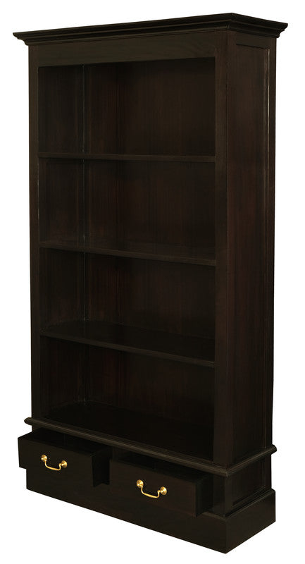 Tasmania 2 Drawer Bookcase (Chocolate) Cheap