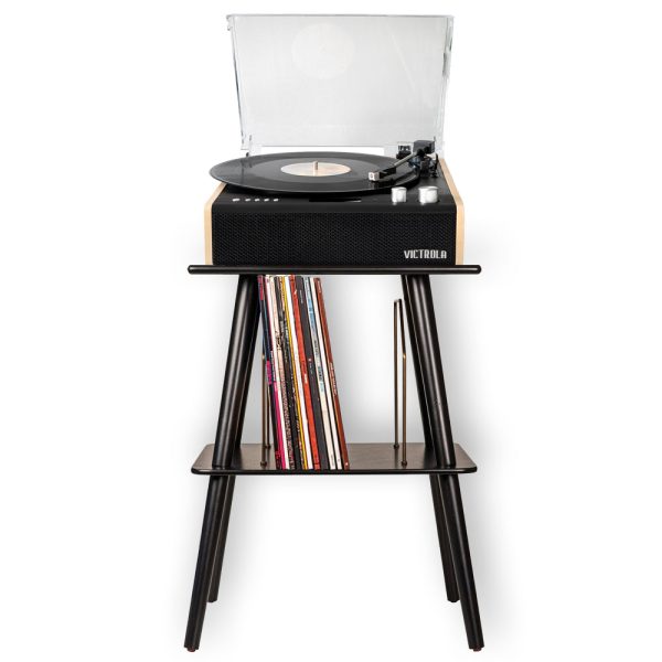 Victrola Eastwood Turntable | Entertainment Stand Bundle | Black Sale