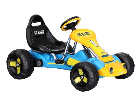 Rigo Kids Pedal Go Kart Ride On Toys Racing Car Plastic Tyre Blue Online