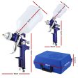 Giantz 2PC HVLP Air Spray Gun Gravity Feed Cup Nozzles Included Fashion