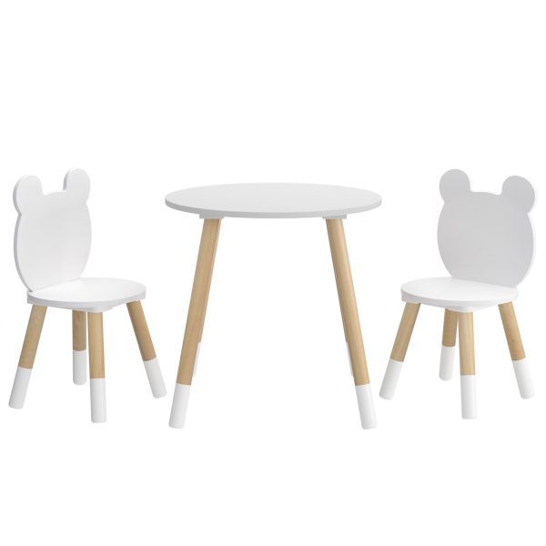 Keezi 3 Piece Kids Table and Chairs Set Activity Playing Study Children Desk Fashion