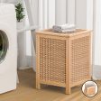 Artiss Laundry Hamper Bathroom Storage Cabinet Wooden Organiser Bag Clothes For Sale