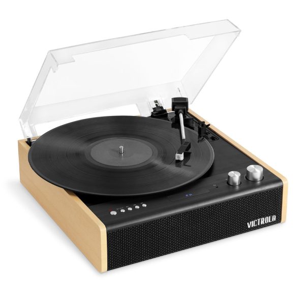 Victrola Eastwood Turntable | Entertainment Stand Bundle | Black Sale