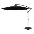 Instahut 3m Umbrella w Base Outdoor Cantilever Beach Garden Patio Parasol Black For Cheap