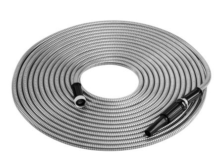 Giantz Water Hose Stainless Steel 30M with Spray Nozzle Cheap