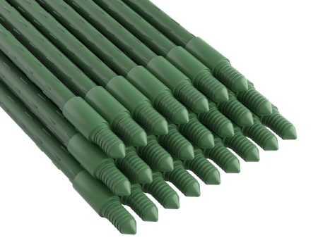 Green Fingers Garden Stakes | Metal Plant Support | 24pcs | 92x1.6cm Supply