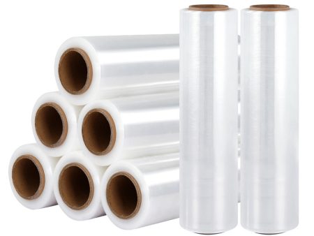 500mm x 400m Stretch Film Pallet Shrink Wrap 8 Rolls Package Use Plastic Clear For Sale