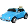 Kids Ride On Car | Licensed Volkswagen Beetle | Electric Toys | Horn Remote | 6V | Blue Supply