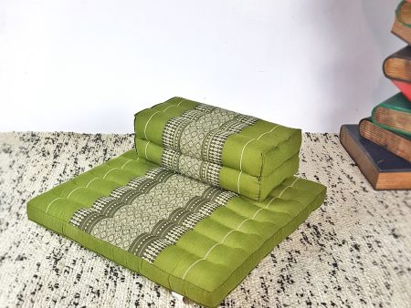 Meditation Cushion + Seating Block Set Green Online