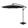 Instahut 3m Umbrella w Base Outdoor Cantilever Beach Garden Patio Parasol Charcoal Cheap