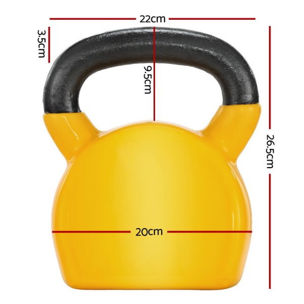 Everfit 20kg Kettlebell Set Weightlifting Bench Dumbbells Kettle Bell Gym Home For Discount