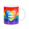 Rainbow Pride Coffee Mug | Colorful Coffee Enthusiast Mug For Cheap