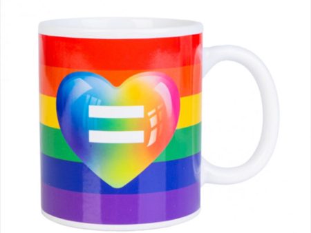 Rainbow Pride Coffee Mug | Colorful Coffee Enthusiast Mug For Cheap