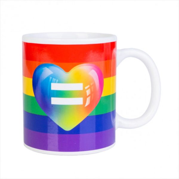 Rainbow Pride Coffee Mug | Colorful Coffee Enthusiast Mug For Cheap