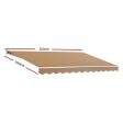 Instahut Retractable Folding Arm Awning Manual Sunshade 2.5Mx2M Beige Online now